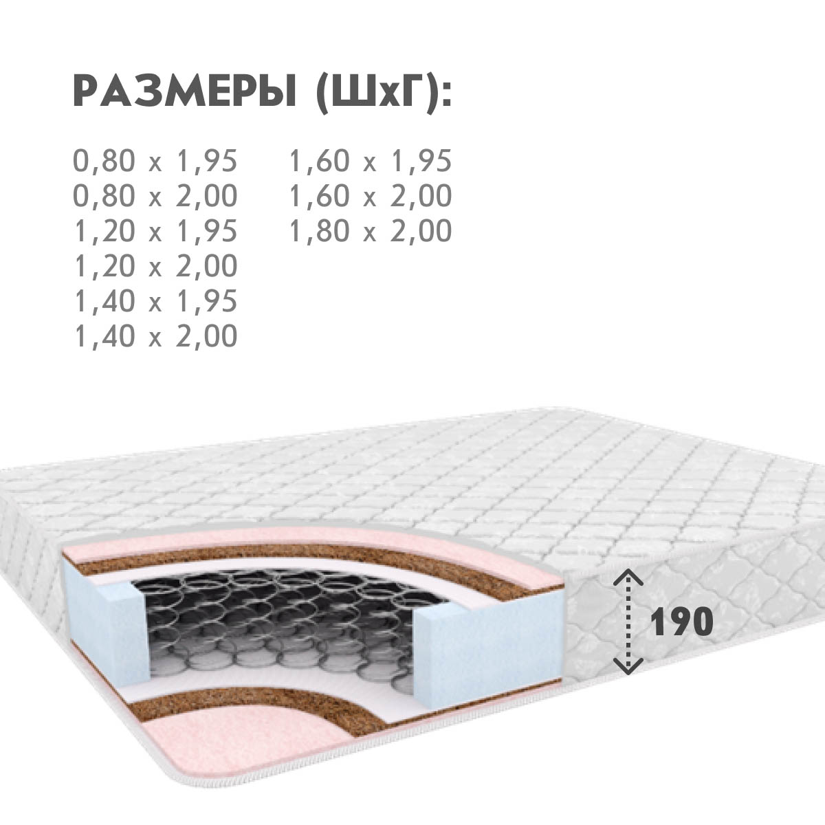 Матрац - Soft Combi - / 1,20*1,95 /