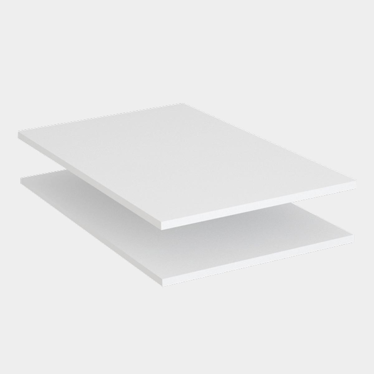 Полки (2шт) - Шкаф "ПАКС" - 0,50 (Белый)