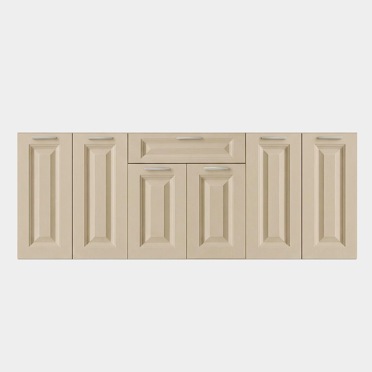 Комплект фасадов "Римма" - НИЗ   / Кухонный гарнитур 1,80 - ST / (Супермат Кофе)